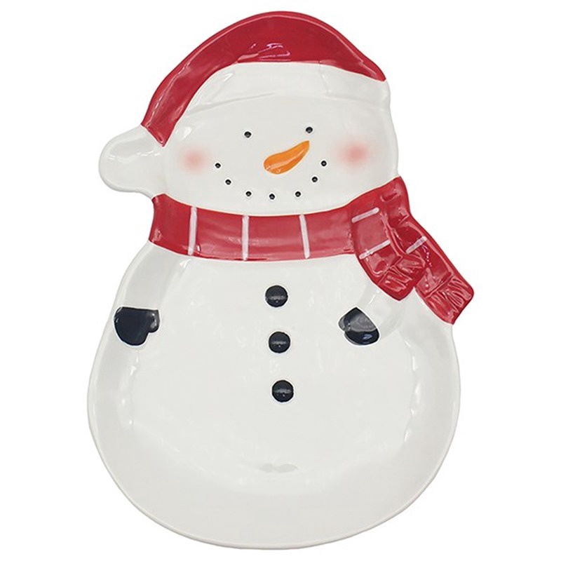 Lesser & Pavey - Xmas Novelty Plate Snowman