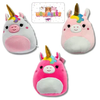 8" Wobbables Unicorn Soft Plush Toy – Random Colour Sent